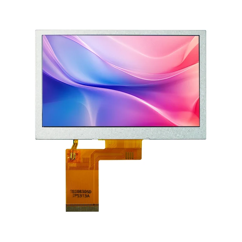 4.3 'โดยปกติแล้วโมดูลการแสดงผล LCD TFT สี่เหลี่ยมสีขาว